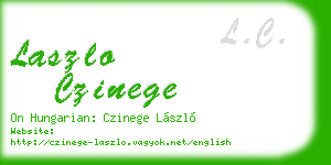 laszlo czinege business card